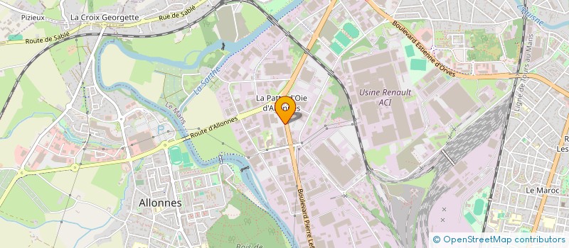 localisation de l'entreprise GROUAS THIBAULT IMMOBILIER  LE MANS