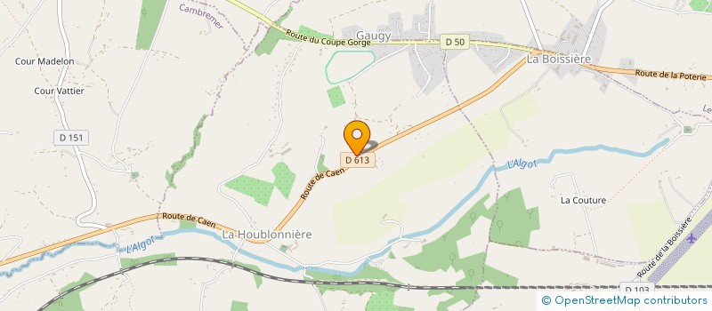 localisation de l'entreprise GROUAZEL NORMANDIE  SAINT-SAUVEUR-DES-LANDES