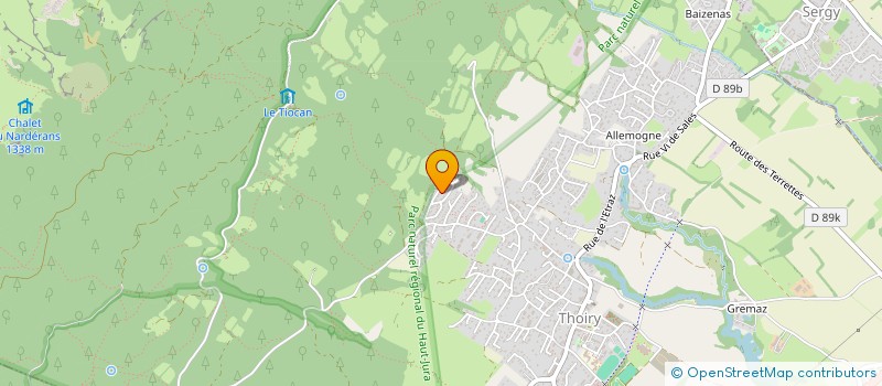 localisation de l'entreprise GROUBE BOBOIS  THOIRY