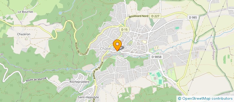 localisation de l'entreprise GROUES  CHATEL-GUYON