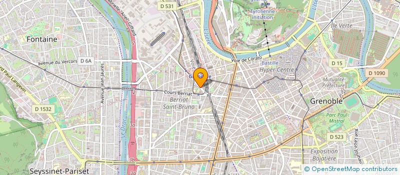 localisation de l'entreprise GROUILLE AU PLATEAU !  GRENOBLE