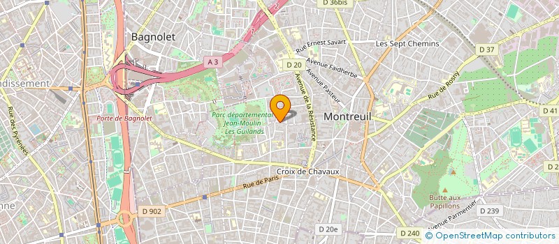 localisation de l'entreprise GROUND GLASS à MONTREUIL