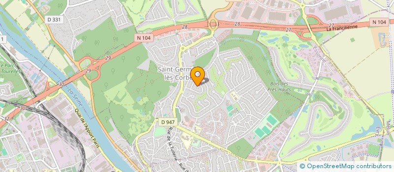 localisation de l'entreprise GROUND POWER ENERGIE à SAINT-GERMAIN-LES-CORBEIL