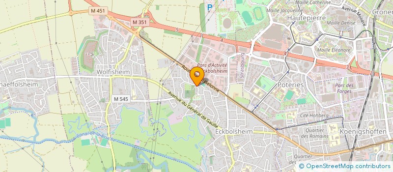 localisation de l'entreprise GROUNDCORP CONSULTING  ECKBOLSHEIM