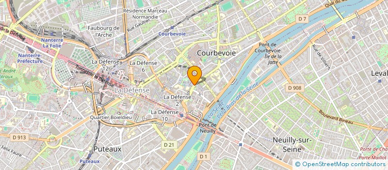 localisation de l'entreprise GROUP ACHAT FONDEURS FRANCE à COURBEVOIE