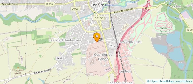 localisation de l'entreprise GROUP ACHATS PERSONNEL EETAT à ISSOIRE