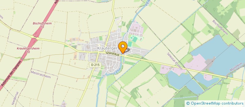 localisation de l'entreprise GROUP AGRIC PEPINIERE LEDERMAN à KRAUTERGERSHEIM