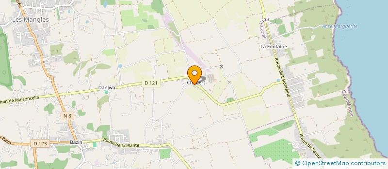 localisation de l'entreprise GROUP AGRICOLE EXPLOIT EN COMMUN CHABERT à PETIT-CANAL