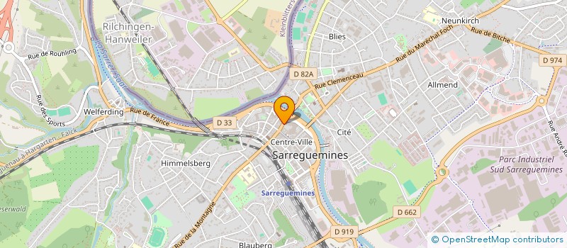 localisation de l'entreprise GROUP'AIDES SERVICES à SARREGUEMINES