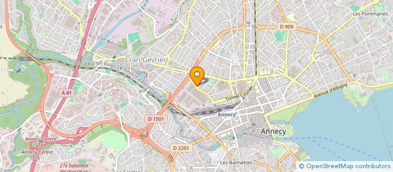 localisation de l'entreprise GROUP'ALP SA  ANNECY