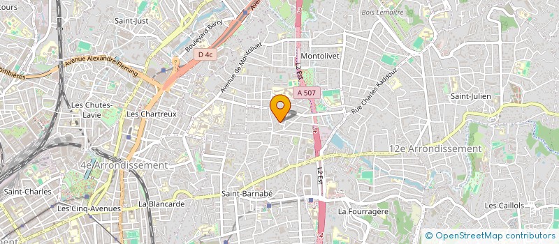 localisation de l'entreprise GROUP AMBULANCIERS BOIS LUZY à MARSEILLE