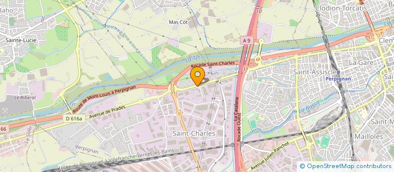 localisation de l'entreprise GROUP AMICAL GROSSITES SANI CHAUF DU SUD  PERPIGNAN