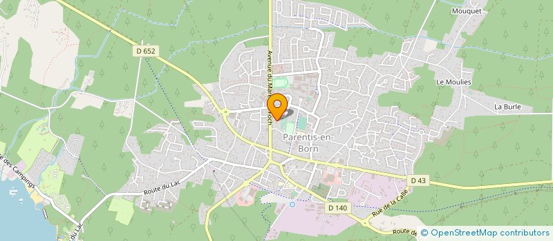 localisation de l'entreprise GROUP ANC PRISONNIERS GUERRE  PARENTIS-EN-BORN