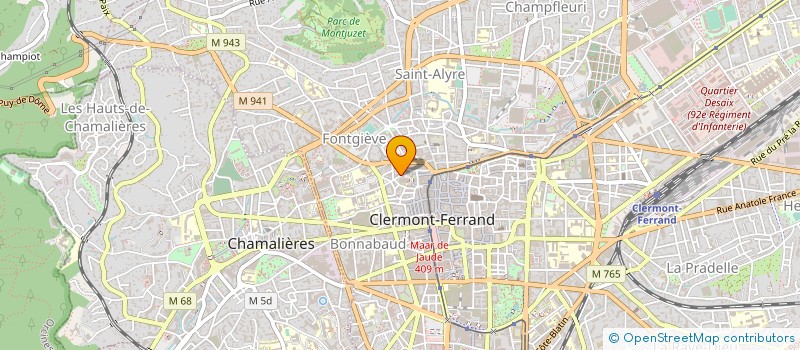 localisation de l'entreprise GROUP ANCIENS INSTITU JEUNES AVEUGLES  CLERMONT-FERRAND