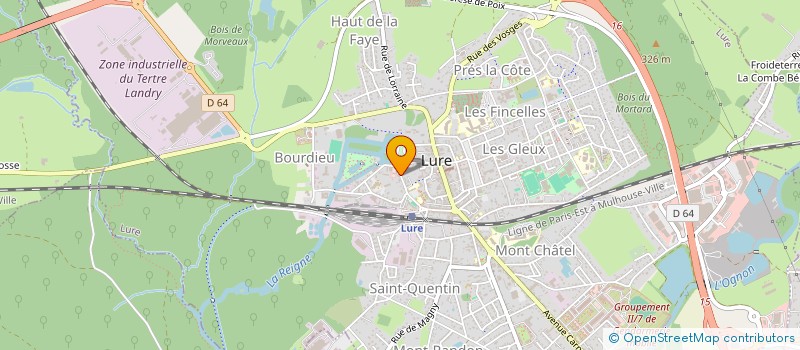 localisation de l'entreprise GROUP ARTISANAT BATIMENT  LURE