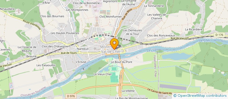 localisation de l'entreprise GROUP ARTISANS COMMERCANTS INDUSTRIELS  MONTRICHARD-VAL-DE-CHER