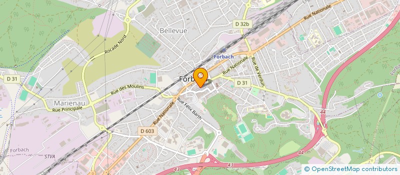 localisation de l'entreprise GROUP BIOLOGIE CLINIQ MOSELLE à FORBACH