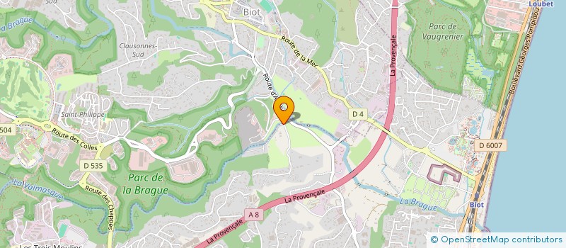 localisation de l'entreprise GROUP CAPITAL INVEST  ANTIBES