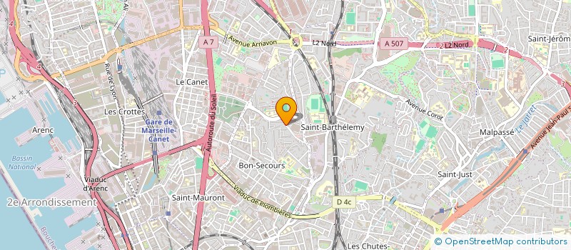 localisation de l'entreprise GROUP.CENTRES SOINS MUCOVISCIDOSE à MARSEILLE