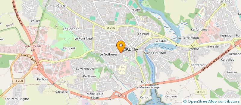 localisation de l'entreprise GROUP COOP OSTRE LA RIVE ETEL à AURAY