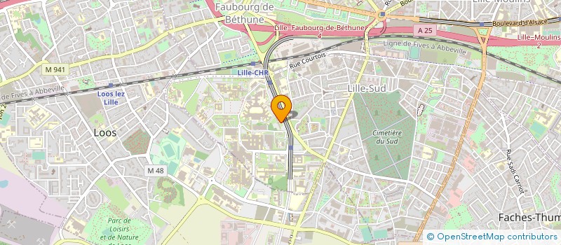 localisation de l'entreprise GROUP COOP SANITAIRE CTRE REF REG EN CANCEROLOGIE  LILLE