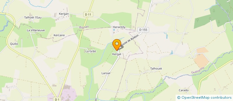 localisation de l'entreprise GROUP D'EMPL DE KERGAL  SAINT-JEAN-BREVELAY