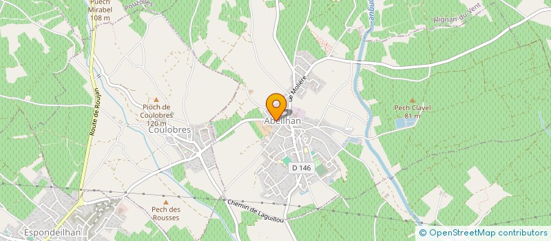 localisation de l'entreprise GROUP D'EMPLOEUR  LE CABERNET  ABEILHAN