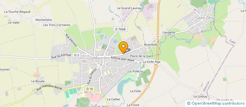 localisation de l'entreprise GROUP D'EMPLOYEURS DU BOIS JAGUT à MAURON