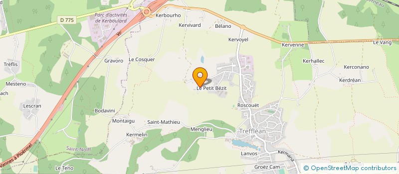 localisation de l'entreprise GROUP D'EMPLOYEURS FORESTIER DE KERLEAU à ELVEN