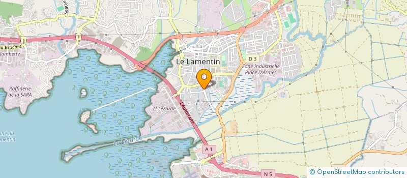 localisation de l'entreprise GROUP DES ARTISANS ET INDUSTRIEL DU BOIS à LE LAMENTIN