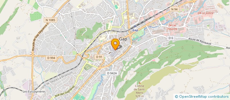 localisation de l'entreprise GROUP DES SPORTS CORPORAT GAP à GAP