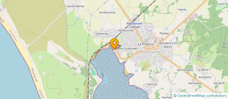 localisation de l'entreprise GROUP DF HOLDING  CARNAC