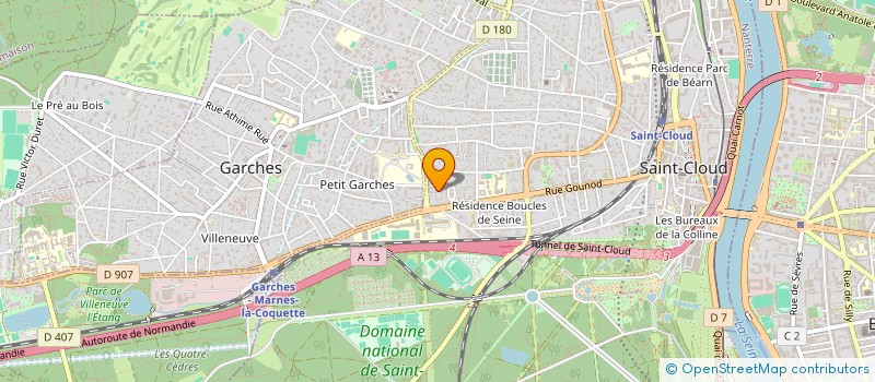 localisation de l'entreprise GROUP ECOLES METIERS DE LA SANTE à SAINT-CLOUD