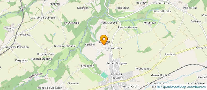 localisation de l'entreprise GROUP EMP PAYS DE DAOULAS  IRVILLAC