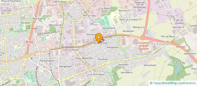 localisation de l'entreprise GROUP EMPL DE KEROUEZEL à GUIPAVAS