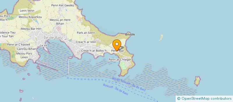 localisation de l'entreprise GROUP EMPL LE SAOUT-LE ROUX  ILE-DE-BATZ
