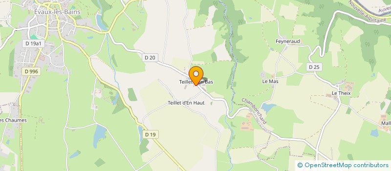 localisation de l'entreprise GROUP EMPL PAYOL à EVAUX-LES-BAINS