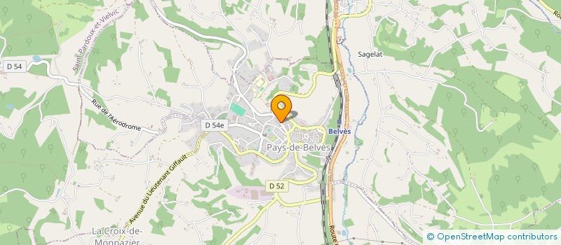 localisation de l'entreprise GROUP EMPLOY ASSO CANTON DE BELVES  PAYS DE BELVES