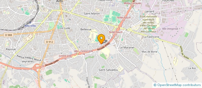 localisation de l'entreprise GROUP EMPLOY PROF LIBER NON ASSUJ HTE GA à ALBI