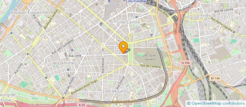 localisation de l'entreprise GROUP EMPLOYEUR JEUNE PROMOT ACCES DROIT à LILLE