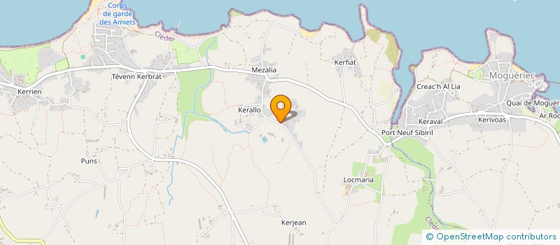 localisation de l'entreprise GROUP EMPLOYEURS DE KERVAOU à CLEDER