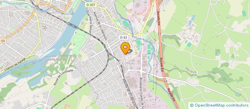 localisation de l'entreprise GROUP ENTRAIDE SPORT FEDER JEU à LE COTEAU