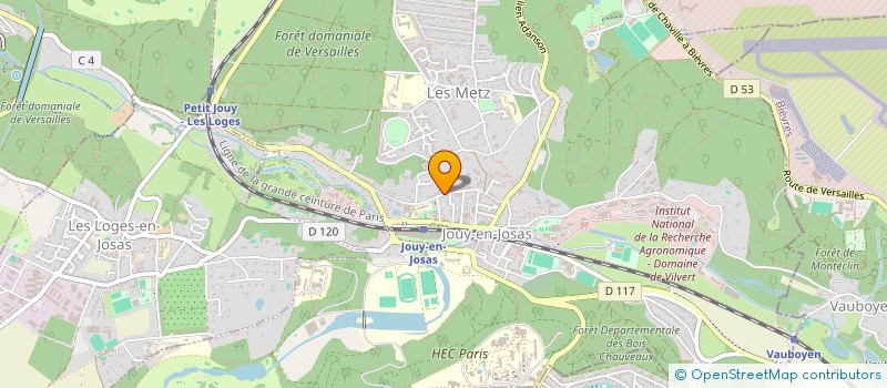 localisation de l'entreprise GROUP ENTREPRISES POUR FORMATION CONSEIL  JOUY-EN-JOSAS