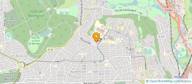 localisation de l'entreprise GROUP ETUD PROMOT TECHN COMM à LE HAVRE