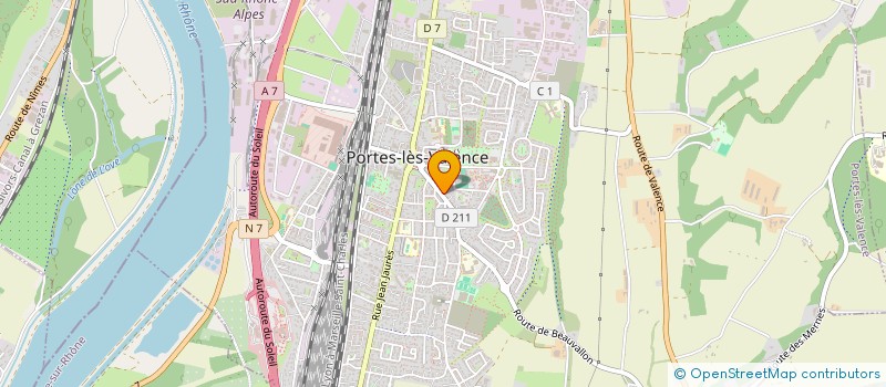 localisation de l'entreprise GROUP. ETUDE ET DEVELOP. OEUVRES SOCIALE à PORTES-LES-VALENCE
