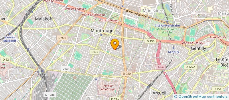 localisation de l'entreprise GROUP ETUDE PATRIMOINE NATUREL à MONTROUGE