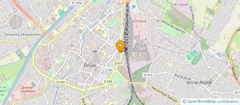 localisation de l'entreprise GROUP EUPOPEEN TRANSPORTEURS AFFRETEURS  DOUAI