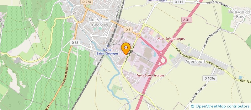 localisation de l'entreprise GROUP EXPEDITEURS GRANDS VINS à NUITS-SAINT-GEORGES