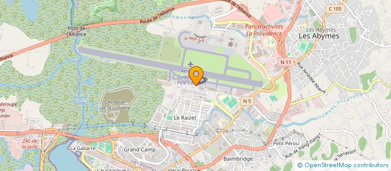 localisation de l'entreprise GROUP EXPLOIT INSTAL AVIATION DE P A P à LES ABYMES