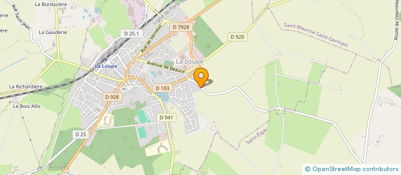 localisation de l'entreprise GROUP FONCIER FORESTIER DE LA RENARDIERE à LA LOUPE